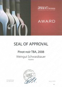 AWC Seal of Approvement 2010 - Weingut Schwarzbauer