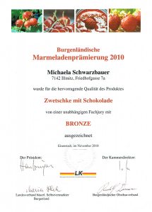 Bronzemedaille Schwarzbauer Pfirsich-Himbeer 2007